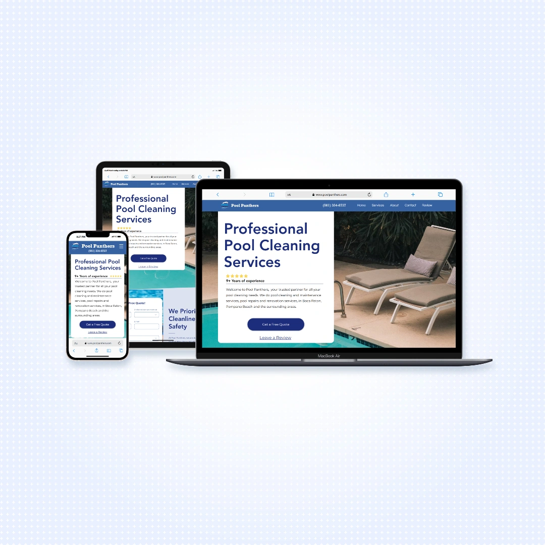 Modern Services business website design showcase